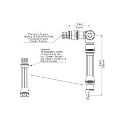 Railblaza Kayak and Canoe Sounder and Transducer Mount