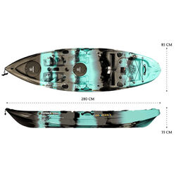 NextGen 9 Fishing Kayak Package - Bora Bora [Newcastle]