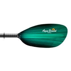 Aqua Bound Whiskey Fiberglass 2pc Straight Shaft Kayak Paddle Green Tide 