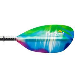 Aqua Bound Whiskey Fiberglass 2pc Straight Shaft Kayak Paddle Northern Lights 