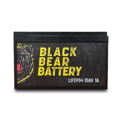 Black Bear Battery LiFePO4 10AH Battery with 1A Charger