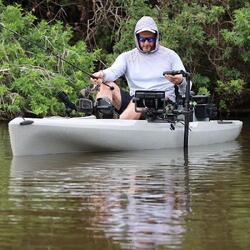 Railblaza HEXX Live Pole 30 mounted on a Hobie Outback fishing kayak