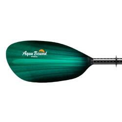 Aqua Bound Whiskey Fiberglass 2pc Straight Shaft Kayak Paddle Green Tide 