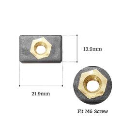 K2F Brass insert Track Nut 6 Pieces