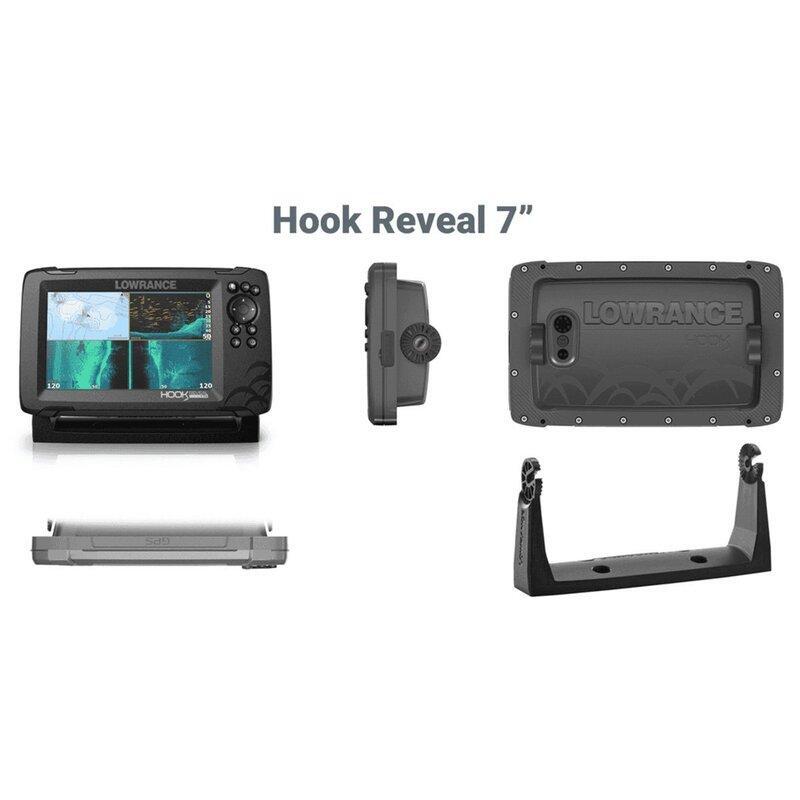 Lowrance HOOK Reveal 7 SplitShot with CHIRP, DownScan and AUS NZ Charts -  $839 - Kayaks2Fish