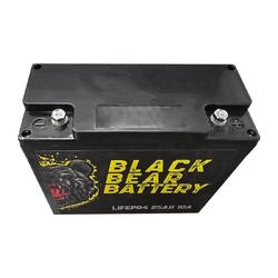 Black Bear Battery LiFePo4 25Ah Battery with 10A Charger