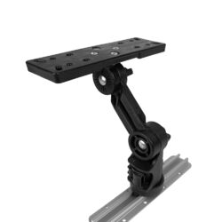 YakAttack Rectangular Fish Finder Mount with Track Mounted LockNLoad™ Mounting System