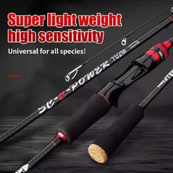 NextGen Carbon Fiber Baitcaster 3 Tip Fishing Rod