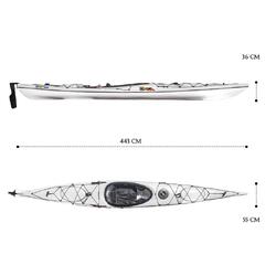 Orca Outdoors Xlite 14.5 Ultralight Performance Touring Kayak - Marble [Adelaide]