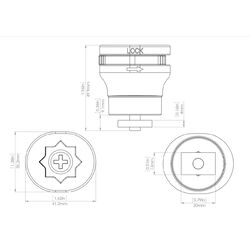 Railblaza MiniPort TracMount Base