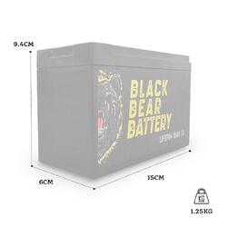 Black Bear Battery LiFePO4 10AH Battery with 1A Charger