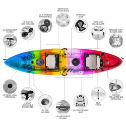 Eagle Pro Double Fishing Kayak Package - Rainbow [Newcastle]