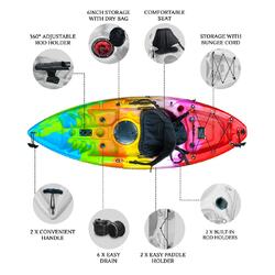 Puffin Pro Kids Kayak Package - Rainbow [Newcastle]