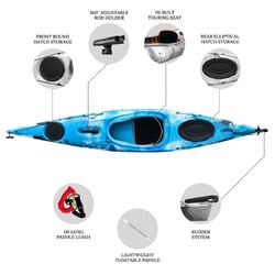 Oceanus 3.8M Single Sit In Kayak - Blue Sea [Brisbane-Darra]