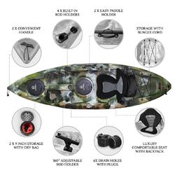 Osprey Fishing Kayak Package - Jungle Camo [Brisbane-Darra]