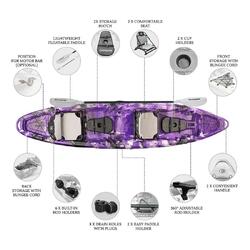 Merlin Pro Double Fishing Kayak Package - Purple Camo [Sydney]