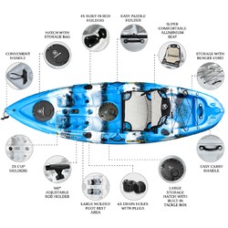 NextGen 9 Fishing Kayak Package - Blue Lagoon [Newcastle]