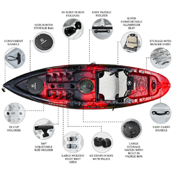 NextGen 9 Fishing Kayak Package - Redback [Newcastle]