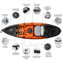 NextGen 9 Fishing Kayak Package - Sunset [Newcastle]