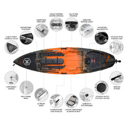 NextGen 10 MKII Pro Fishing Kayak Package - Sunset [Newcastle]