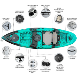 NextGen 9 Fishing Kayak Package - Bora Bora [Brisbane-Darra]