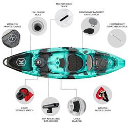 NextGen 1 +1 Fishing Tandem Kayak Package - Bora Bora [Melbourne]