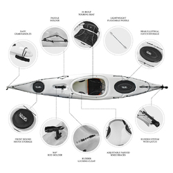 Oceanus 12.5 Single Sit In Kayak - Pearl [Adelaide]