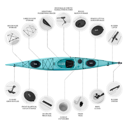 Atlantis 16 Single Sit In Kayak - Ocean [Brisbane-Darra]