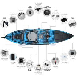 Kronos Foot Pedal Pro Fish Kayak Package with Max-Drive  - Bahamas [Brisbane-Darra]