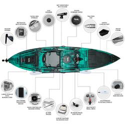 Kronos Foot Pedal Pro Fish Kayak Package with Max-Drive  - Bora Bora [Brisbane-Darra]