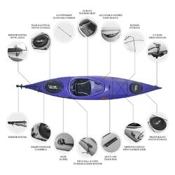 Oceanus 11.5 Single Sit In Kayak - Indigo [Brisbane-Darra]