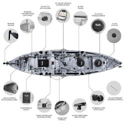 Triton Pro Fishing Kayak Package - Arctic [Newcastle]