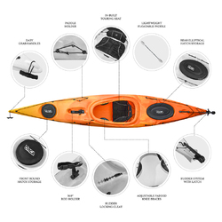 Oceanus 12.5 Single Sit In Kayak - Sunrise [Perth]