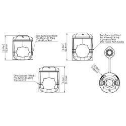 Railblaza RailMount 32-41 Starport Kit - Black