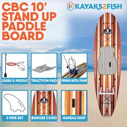 CBC Stock 10' Fishing SUP - Brown