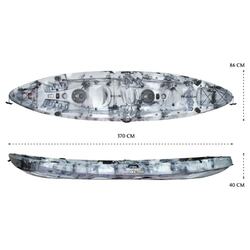 Eagle Double Fishing Kayak Package - Grey Camo [Newcastle]