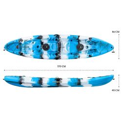 Eagle Pro Double Fishing Kayak Package - Blue Lagoon [Newcastle]