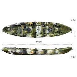 Eagle Pro Double Fishing Kayak Package - Jungle Camo [Newcastle]