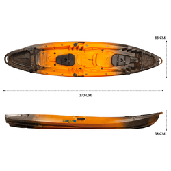 Merlin Pro Double Fishing Kayak Package - Sunset [Brisbane-Darra]