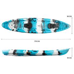 Merlin Pro Double Fishing Kayak Package - Blue Lagoon [Melbourne]