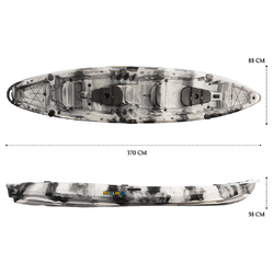 Merlin Pro Double Fishing Kayak Package - Grey Camo [Newcastle]