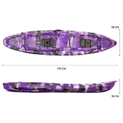 Merlin Pro Double Fishing Kayak Package - Purple Camo [Newcastle]