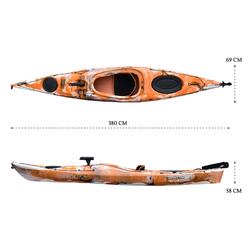 Oceanus 3.8M Single Sit In Kayak - Coral [Newcastle]