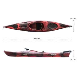 Oceanus 3.8M Single Sit In Kayak - Red Sea [Newcastle]