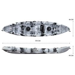 Eagle Pro Double Fishing Kayak Package - Grey Camo [Perth]