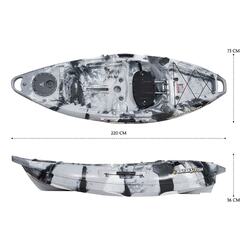 NextGen 7 Fishing Kayak Package - Grey Camo [Newcastle]