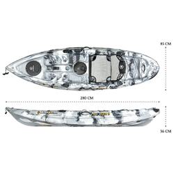 NextGen 9 Fishing Kayak Package - Grey Camo [Newcastle]