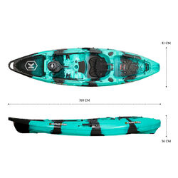 NextGen 1 +1 Fishing Tandem Kayak Package - Bora Bora [Newcastle]