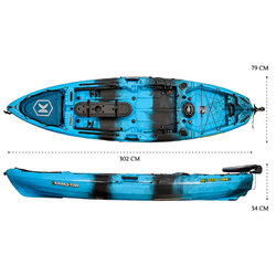 NextGen 10 MKII Pro Fishing Kayak Package - Sky Blue [Newcastle]