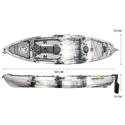 NextGen 10 MKII Pro Fishing Kayak Package - Storm [Newcastle]